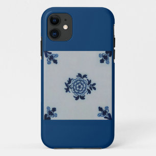 Capa Para iPhone Da Case-Mate Azulejo Azul Delft Antiquário Clássico - Motif Flo