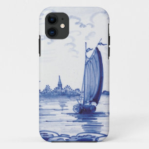 Capa Para iPhone Da Case-Mate Azulejo azul tradicional holandês