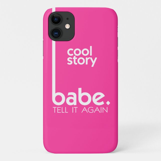 Capa Para iPhone Da Case-Mate BABE Meme da Fúcsia (Verso)