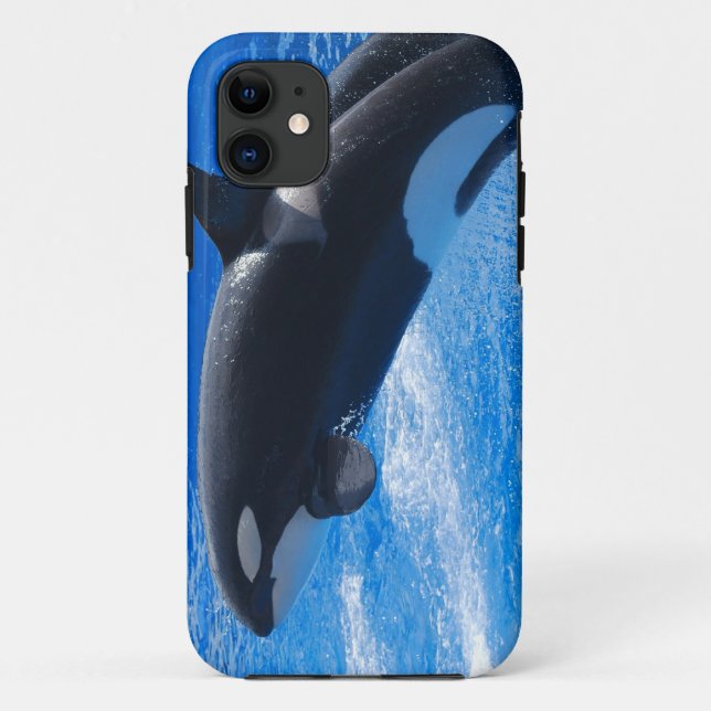 Capa Para iPhone Da Case-Mate Baleia de salto da orca (Verso)