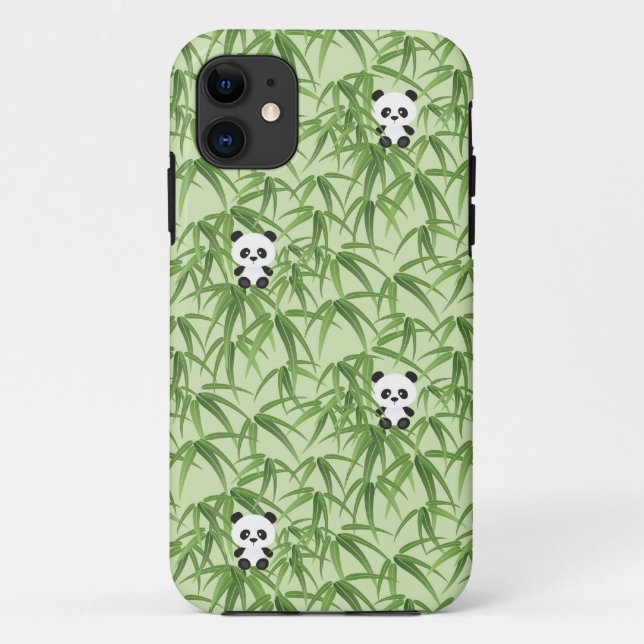 Capa Para iPhone Da Case-Mate Bambu com Pandas (Verso)