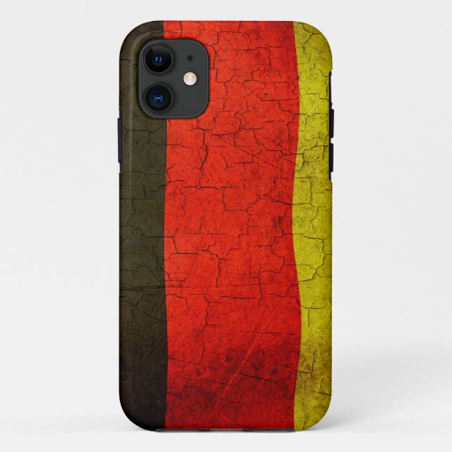 Capa Para iPhone Da Case-Mate Bandeira alemã Grunge (Verso)