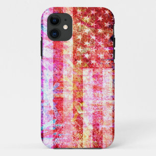 Capa Para iPhone Da Case-Mate Bandeira americana #5 do Grunge da arte