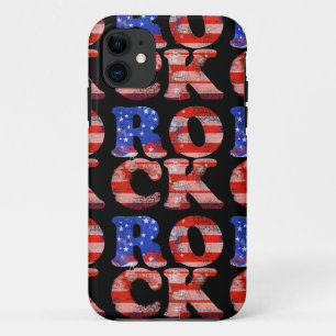 Capa Para iPhone Da Case-Mate bandeira americana da palavra da música rock