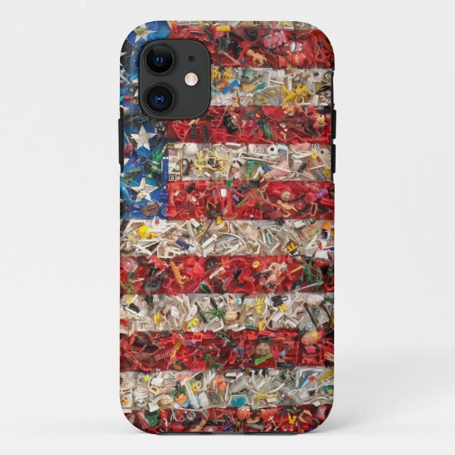 Capa Para iPhone Da Case-Mate bandeira americana grunge (Verso)