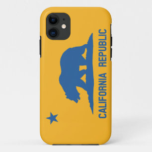 Capa Para iPhone Da Case-Mate Bandeira azul e Dourado da república de Califórn