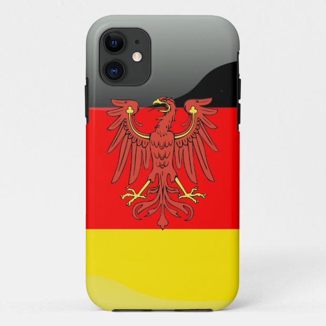 Capa Para iPhone Da Case-Mate Bandeira brilhante da Alemanha (Verso)