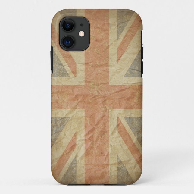Capa Para iPhone Da Case-Mate Bandeira britânica afligida (Verso)
