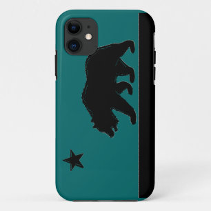 Capa Para iPhone Da Case-Mate Bandeira da Califórnia urso negro iphone 5 caso