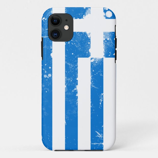 Capa Para iPhone Da Case-Mate Bandeira da Grécia (Verso)