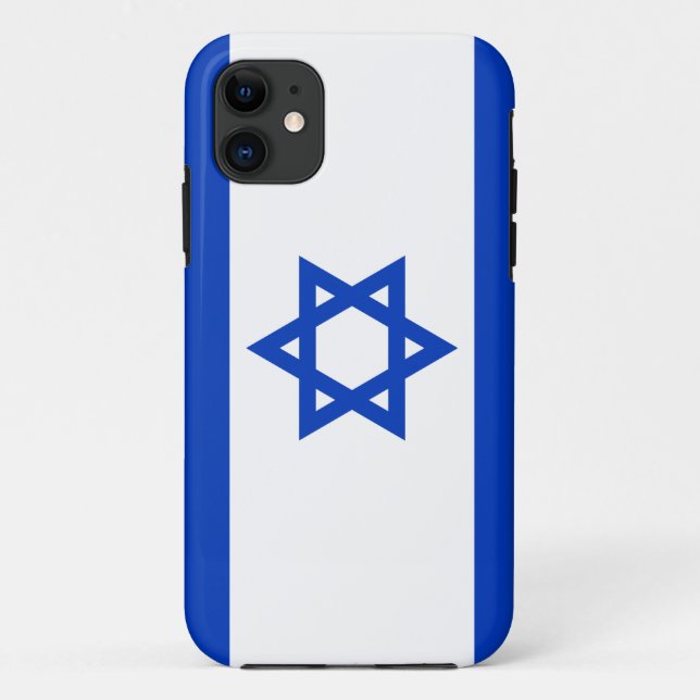 Capa Para iPhone Da Case-Mate Bandeira de Israel (Verso)