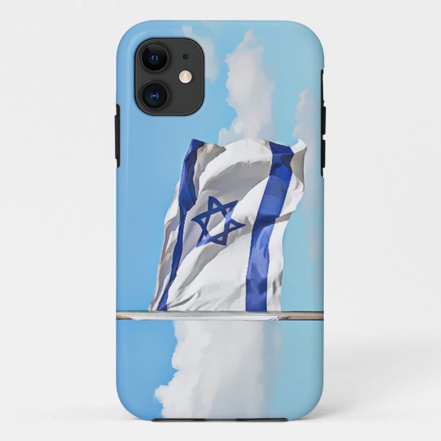 Capa Para iPhone Da Case-Mate Bandeira De Israel (Verso)