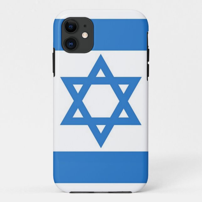 Capa Para iPhone Da Case-Mate Bandeira de Israel (Verso)