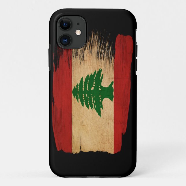 Capa Para iPhone Da Case-Mate Bandeira de Líbano (Verso)