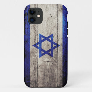 Capa Para iPhone Da Case-Mate Bandeira de madeira velha de Israel