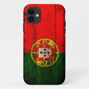 Capa Para iPhone Da Case-Mate Bandeira de madeira velha de Portugal