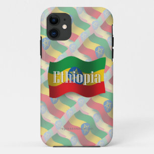 Capa Para iPhone Da Case-Mate Bandeira de ondulação de Etiópia