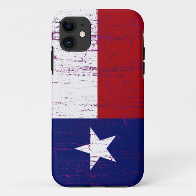 Capa Para iPhone Da Case-Mate Bandeira de Texas do estilo do Grunge (Verso)