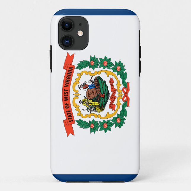 Capa Para iPhone Da Case-Mate Bandeira de West Virginia (Verso)