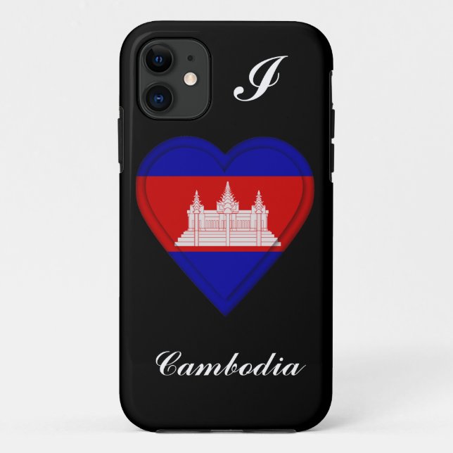 Capa Para iPhone Da Case-Mate Bandeira do Cambodian de Cambodia (Verso)
