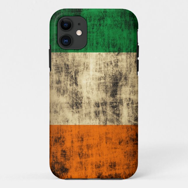 Capa Para iPhone Da Case-Mate Bandeira do irlandês do Grunge (Verso)