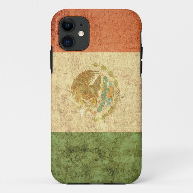 Capa Para iPhone Da Case-Mate Bandeira do México - Grunge (Verso)