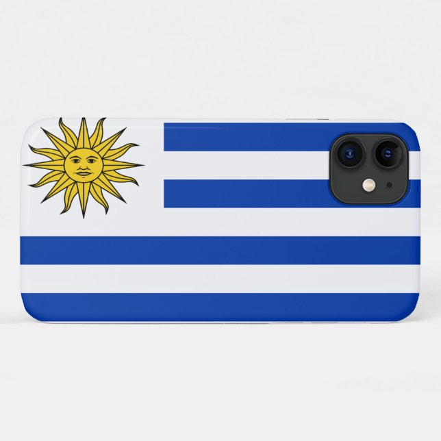 Capa Para iPhone Da Case-Mate Bandeira do Uruguai (Verso (horizontal))