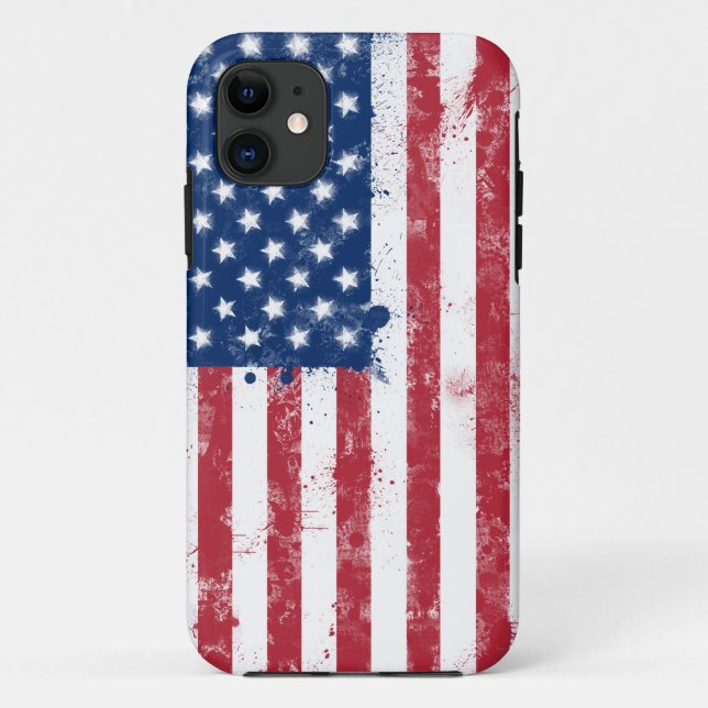 Capa Para iPhone Da Case-Mate Bandeira dos EUA (Verso)