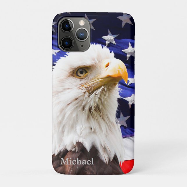 Capa Para iPhone Da Case-Mate Bandeira Eagle dos EUA (Verso)