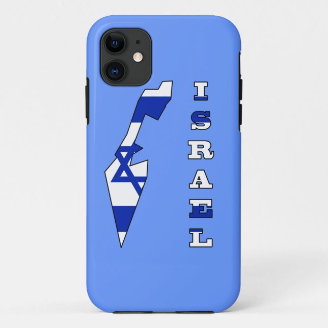 Capa Para iPhone Da Case-Mate Bandeira no mapa de Israel (Verso)