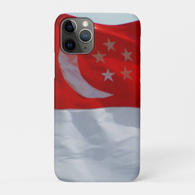 Capa Para iPhone Da Case-Mate bandeira singaporeana (Verso)