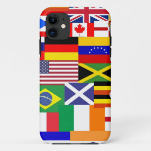 Capa Para iPhone Da Case-Mate Bandeiras da colagem mundial
