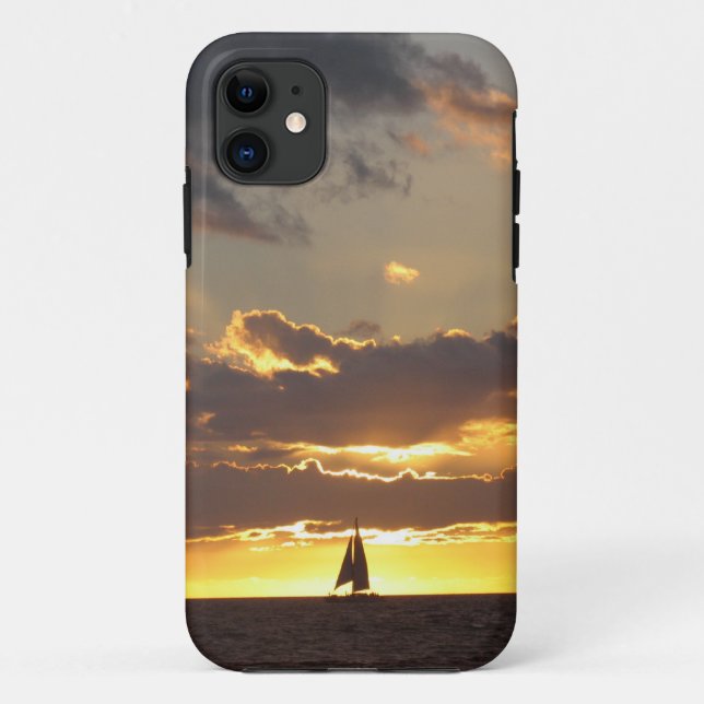 Capa Para iPhone Da Case-Mate Barco de vela no por do sol (Verso)