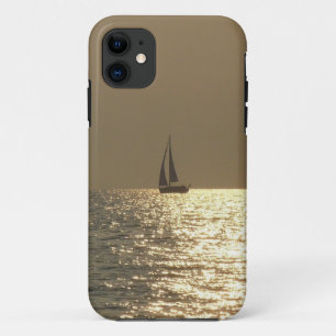 Capa Para iPhone Da Case-Mate Barco no lago no exemplo do iphone 5 do por do sol