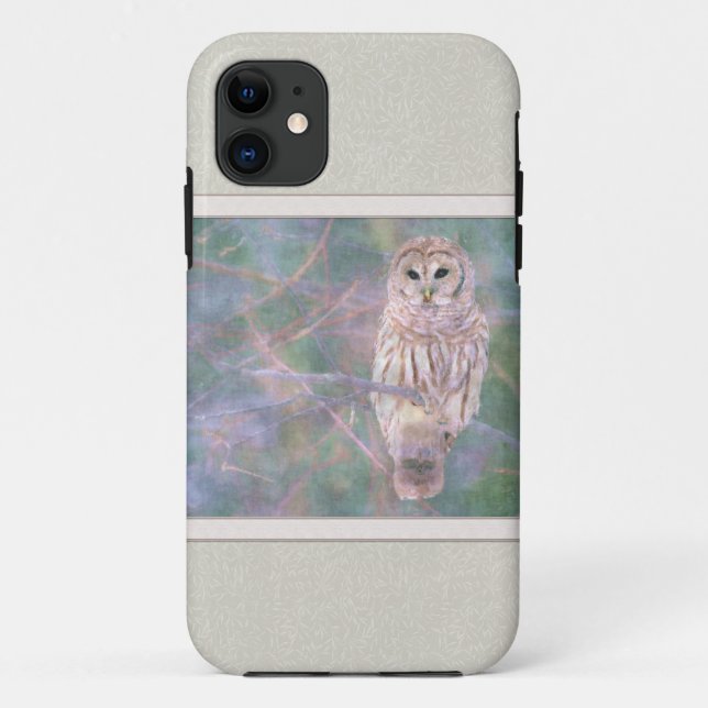 Capa Para iPhone Da Case-Mate Barred Owl Pastel Oilpainting (Verso)