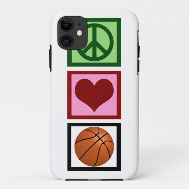 Capa Para iPhone Da Case-Mate Basquete Peace Love (Verso)