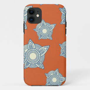 Capa Para iPhone Da Case-Mate Batik boho chic - cor damasco de laranja tribal