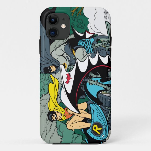Capa Para iPhone Da Case-Mate Batman E Robin No Ciclo (Verso)