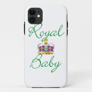 Capa Para iPhone Da Case-Mate Bebê real com roxo e coroa do ouro