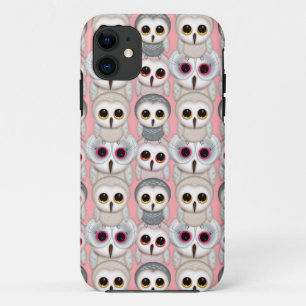 Capa Para iPhone Da Case-Mate Bebês Corujas em Padrão Rosa