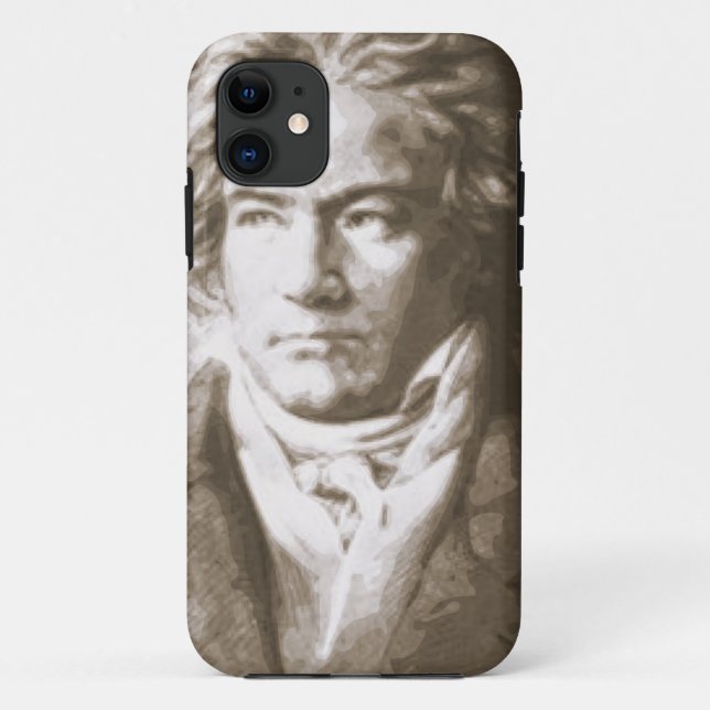 Capa Para iPhone Da Case-Mate Beethoven Na Sepia (Verso)