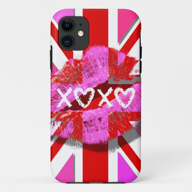 CAPA PARA iPhone DA Case-Mate BEIJE UNION JACK - XOXO (Verso)