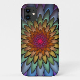 Capa Para iPhone Da Case-Mate Bela Flor de Arco-Íris Brilhante