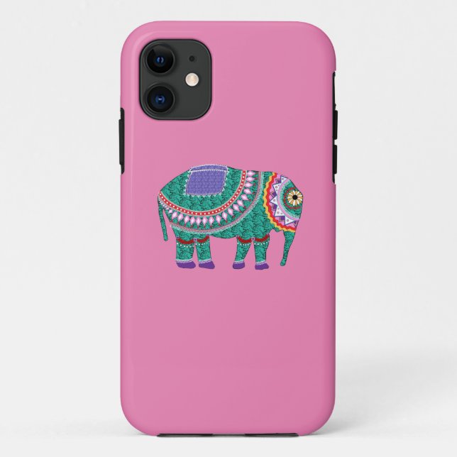 Capa Para iPhone Da Case-Mate Belo Elefante Ornamentado (Verso)