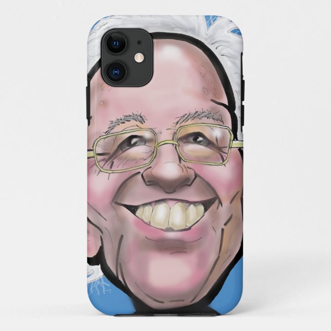 Capa Para iPhone Da Case-Mate Bernie Sanders Caricature (Verso)