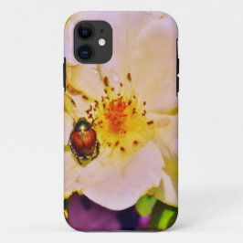 Capa Para iPhone Da Case-Mate Besouro Japonês na Rosa Branca