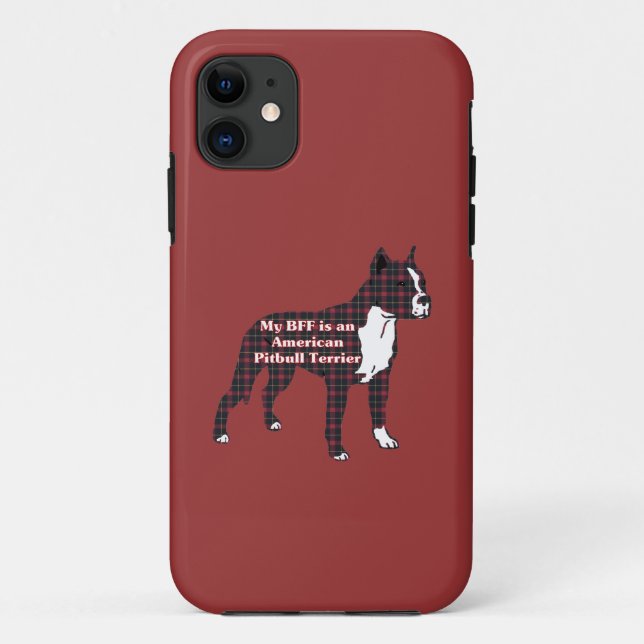 Capa Para iPhone Da Case-Mate BFF American Pitbull Terrier (Verso)