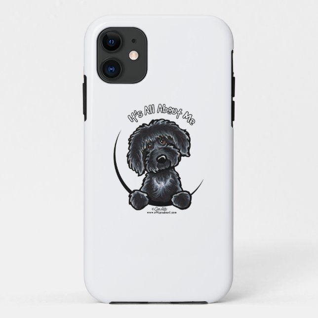 Capa Para iPhone Da Case-Mate Black Labradoodle IAAM (Verso)
