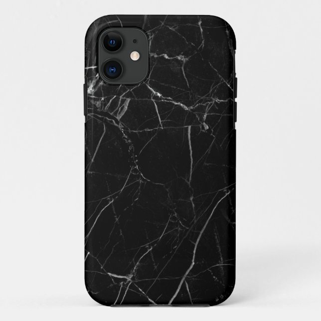 Capa Para iPhone Da Case-Mate Black Marble Texture (Verso)