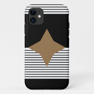 Capa Para iPhone Da Case-Mate Black White Colorblock e Brown Diamond